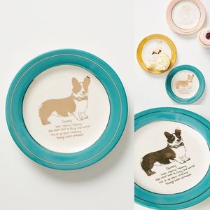 Anthropologie Other - Anthropologie Dog Biography Quincy Canape Plate Anthropologie Other - Anthropologie Dog Biography Quincy Canape Plate